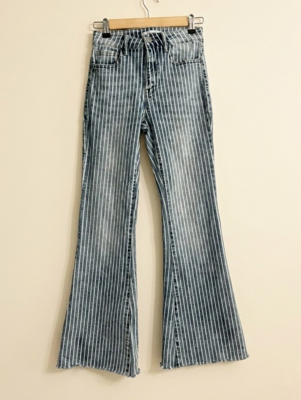 Willow & Root Pinstripe “The Flared Out” Jeans Youth Size 16